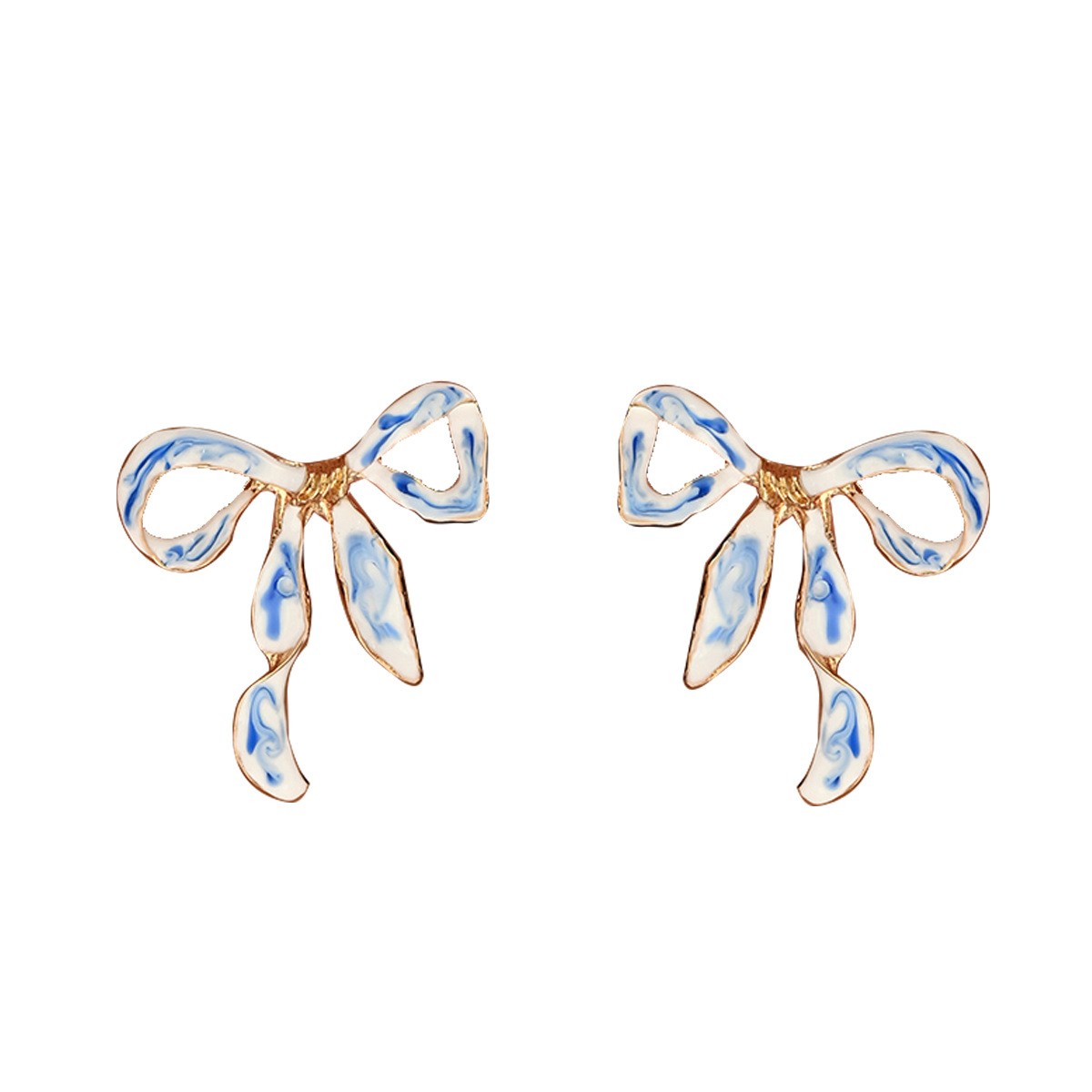Ribbon Bow Drop Earrings