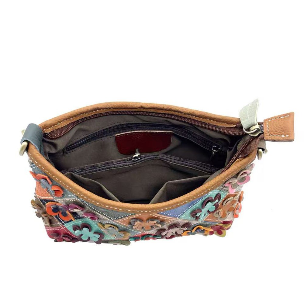 Multicolor Floral Crossbody Bag