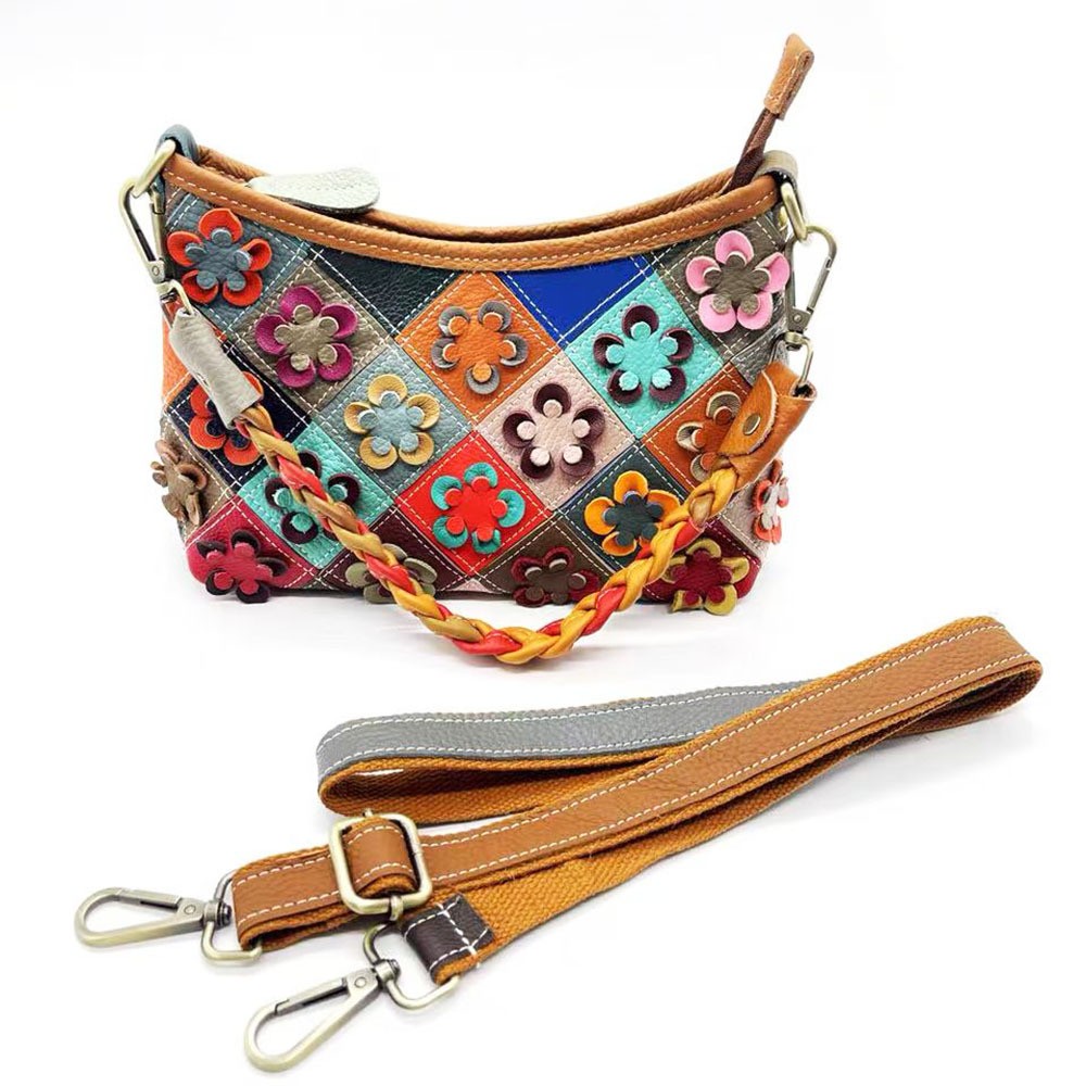Multicolor Floral Crossbody Bag
