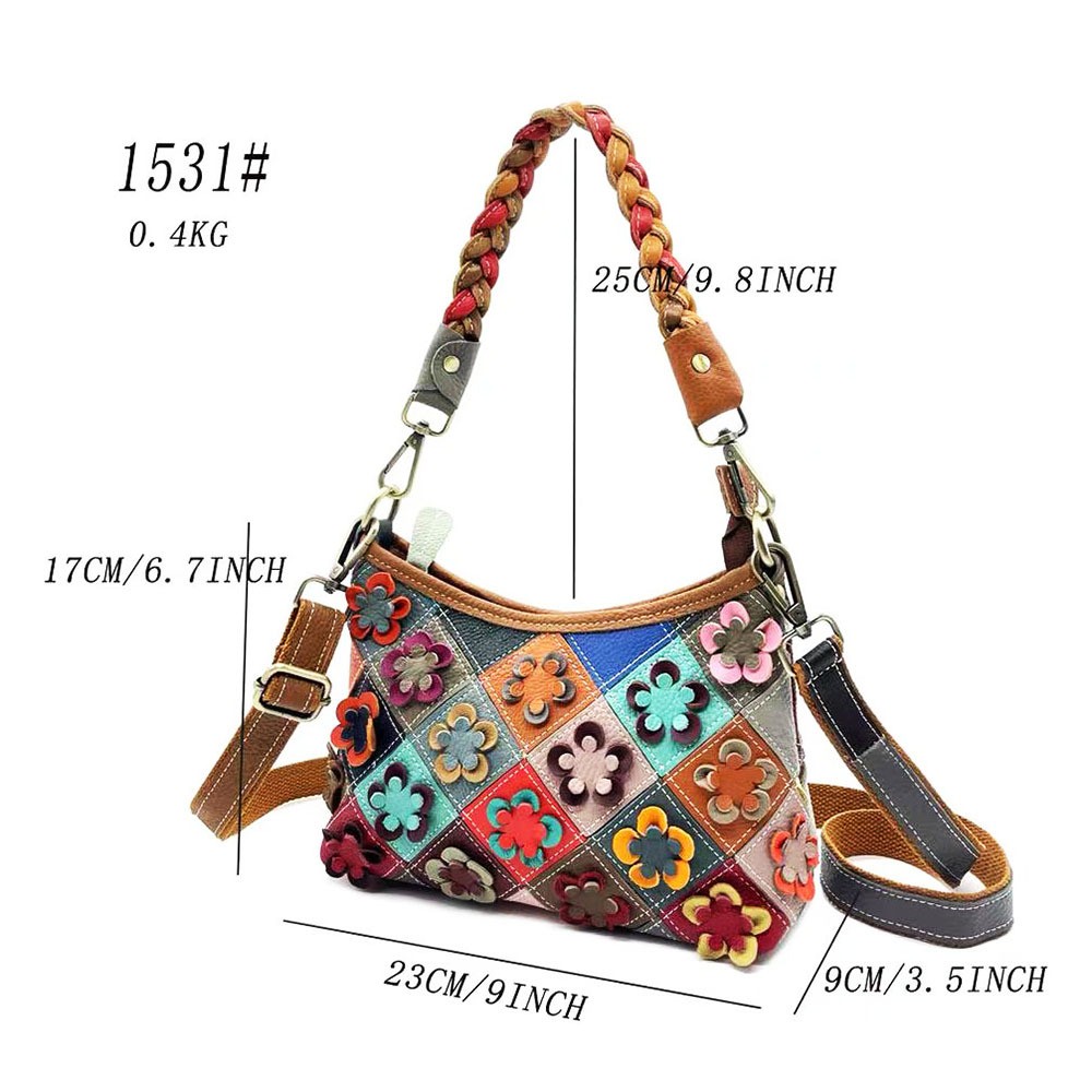 Multicolor Floral Crossbody Bag