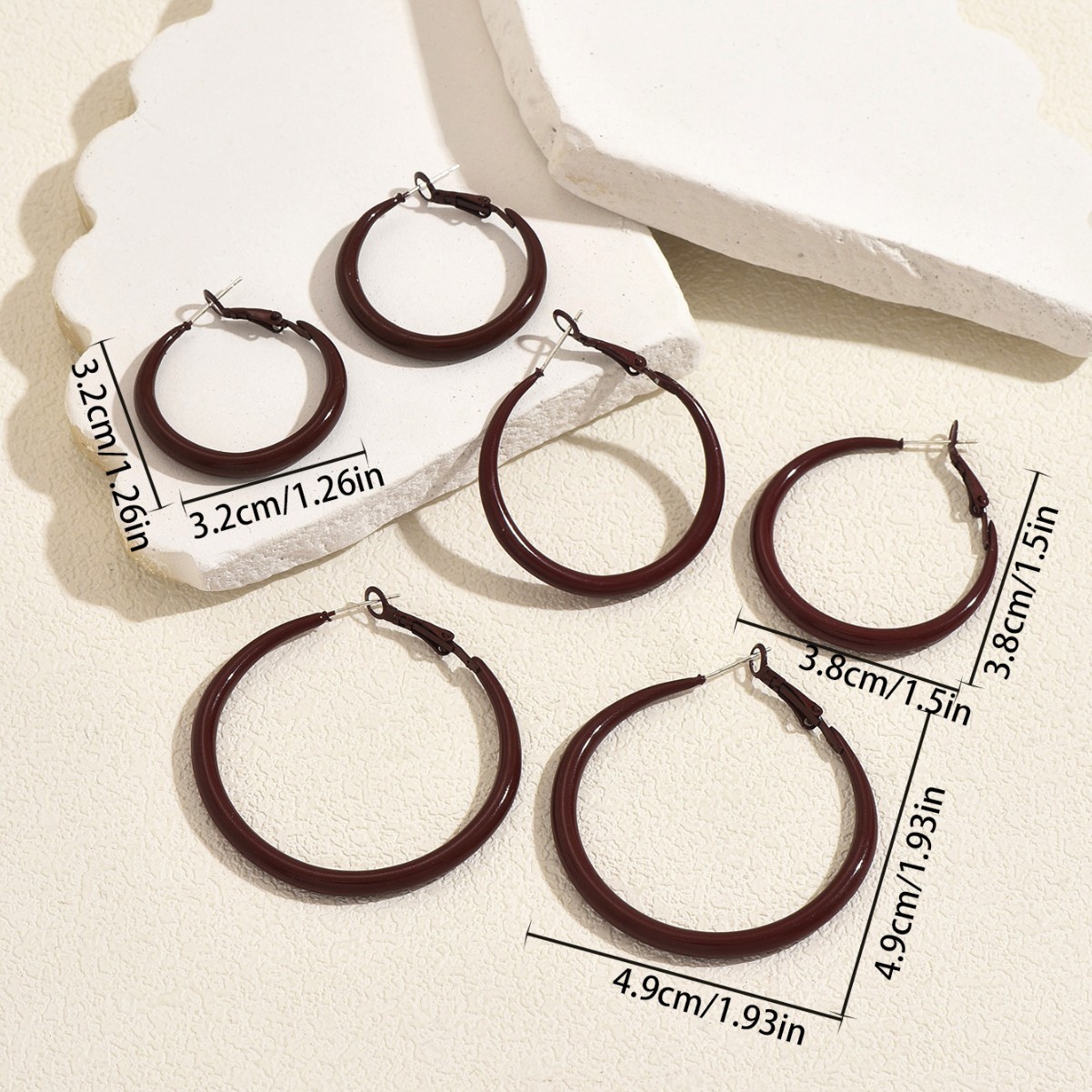 Smooth Round Hoop Earrings