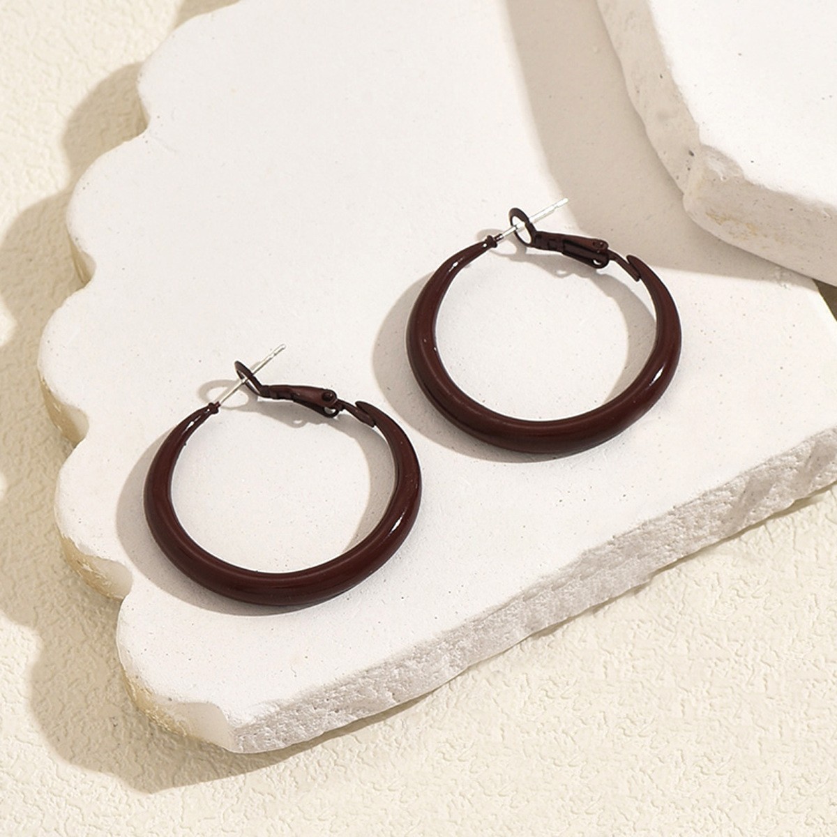 Smooth Round Hoop Earrings