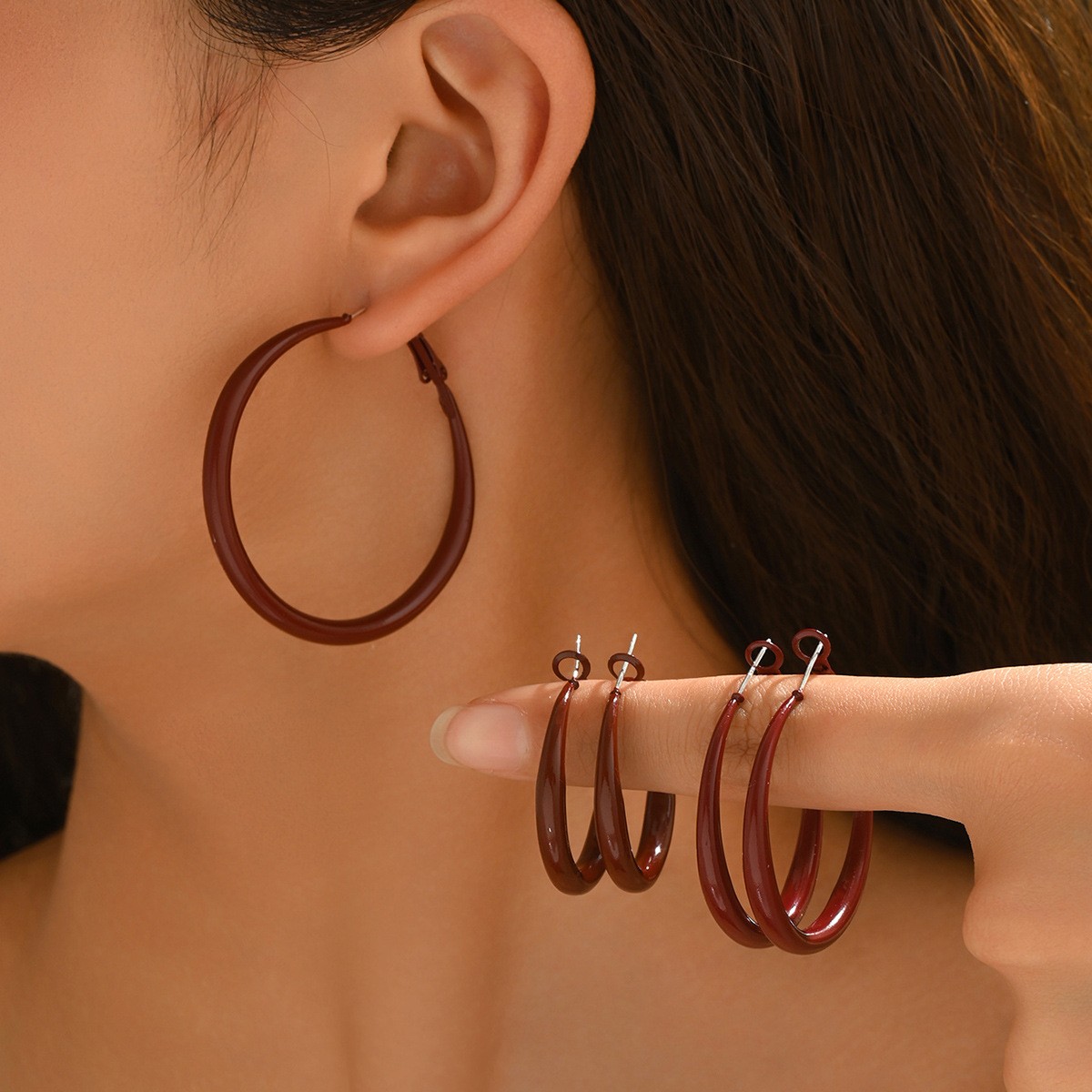 Smooth Round Hoop Earrings