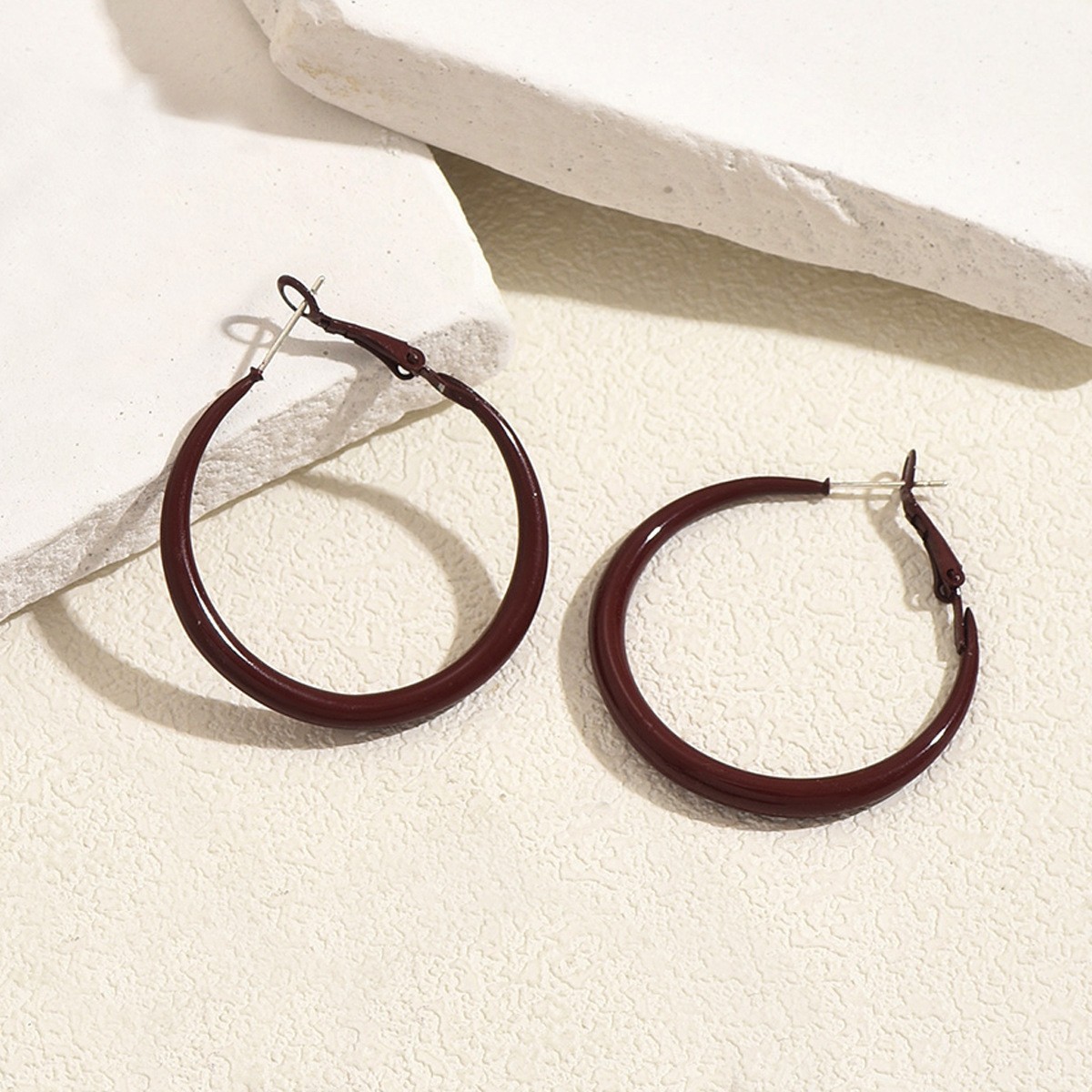 Smooth Round Hoop Earrings