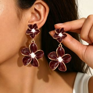Flower Drop Earrings