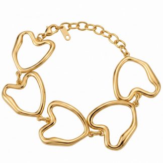 Open Heart-Link Bracelet - alternate view