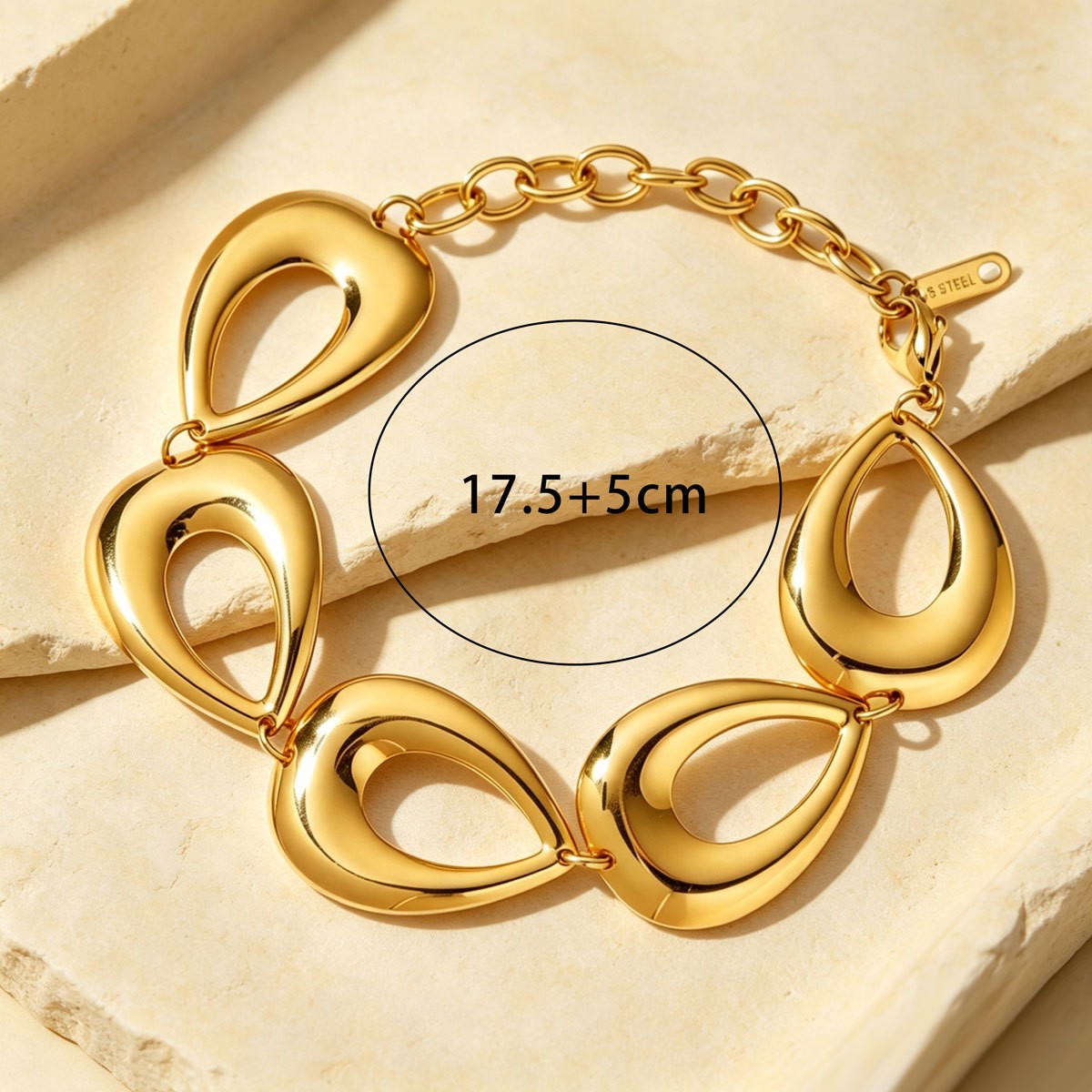 Open Heart-Link Bracelet