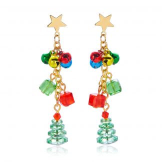 Christmas Charm Drop Earrings - alternate view