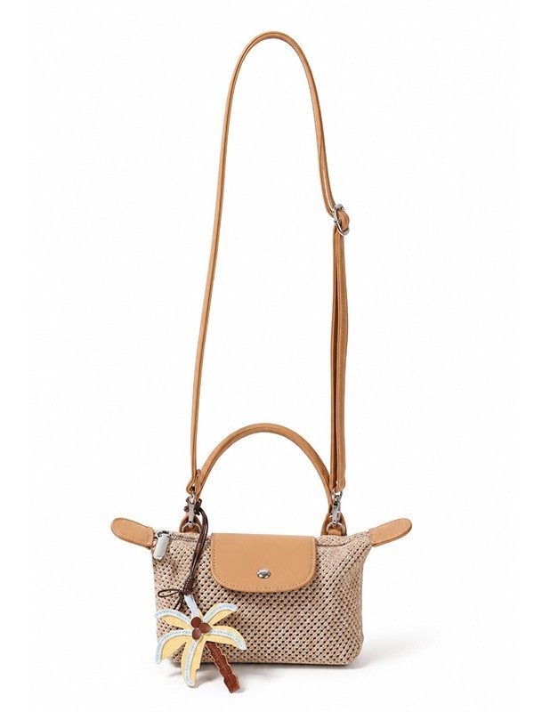 Woven-Texture Mini Satchel