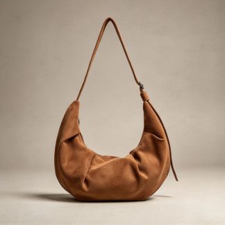 Ruched Crescent Shoulder Bag - alternate view