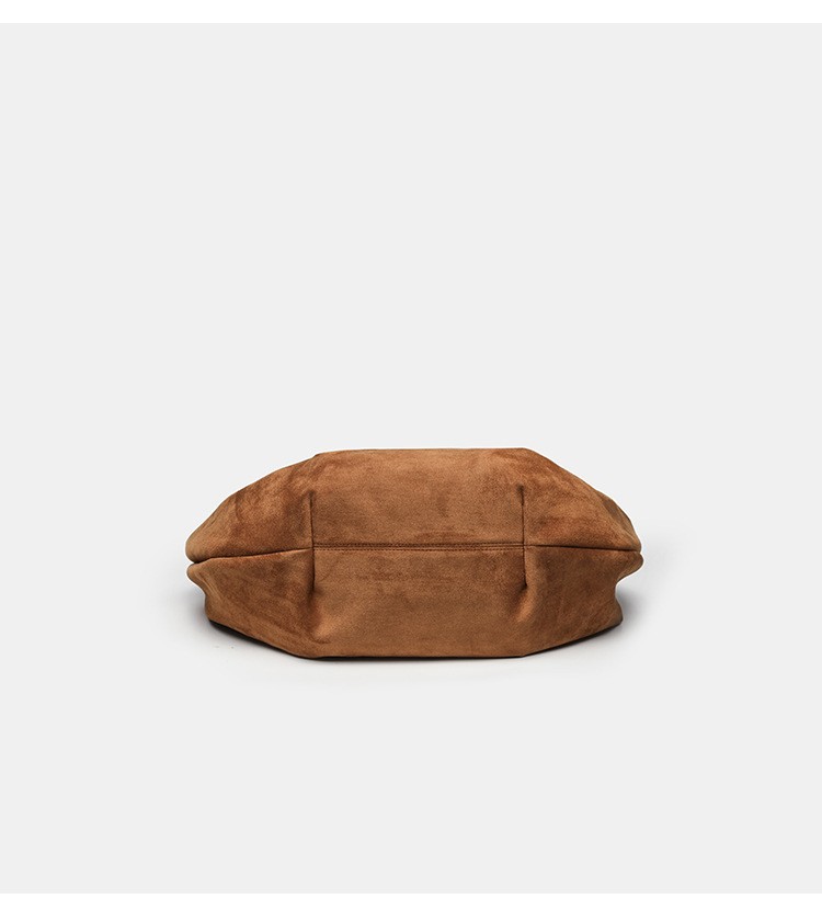 Ruched Crescent Shoulder Bag