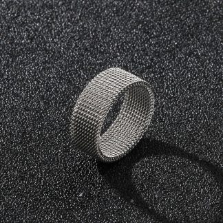 Flexible Mesh Band Ring - alternate view