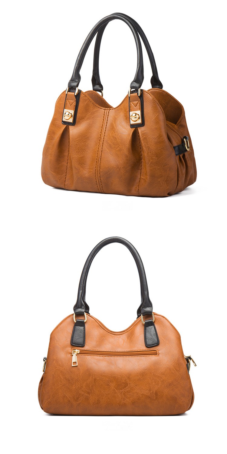 Vintage-Style Handbag and Pouch Set