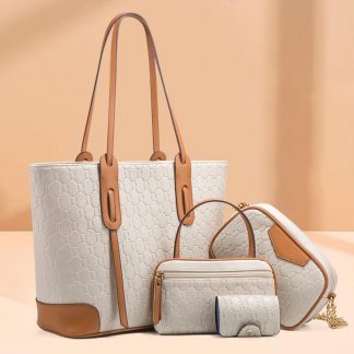 Textured Tote and Companion Bag Set - alternate view