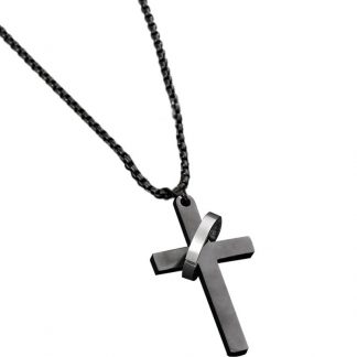 Layered Cross Pendant Necklace