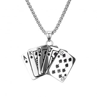 Playing Card Pendant Necklace