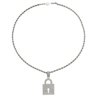Padlock Pendant Necklace - alternate view