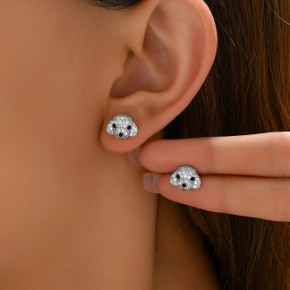 Crystal Puppy Stud Earrings