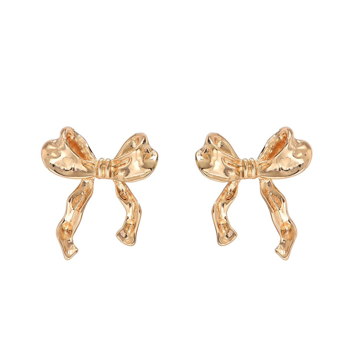 Sculptural Bow Stud Earrings