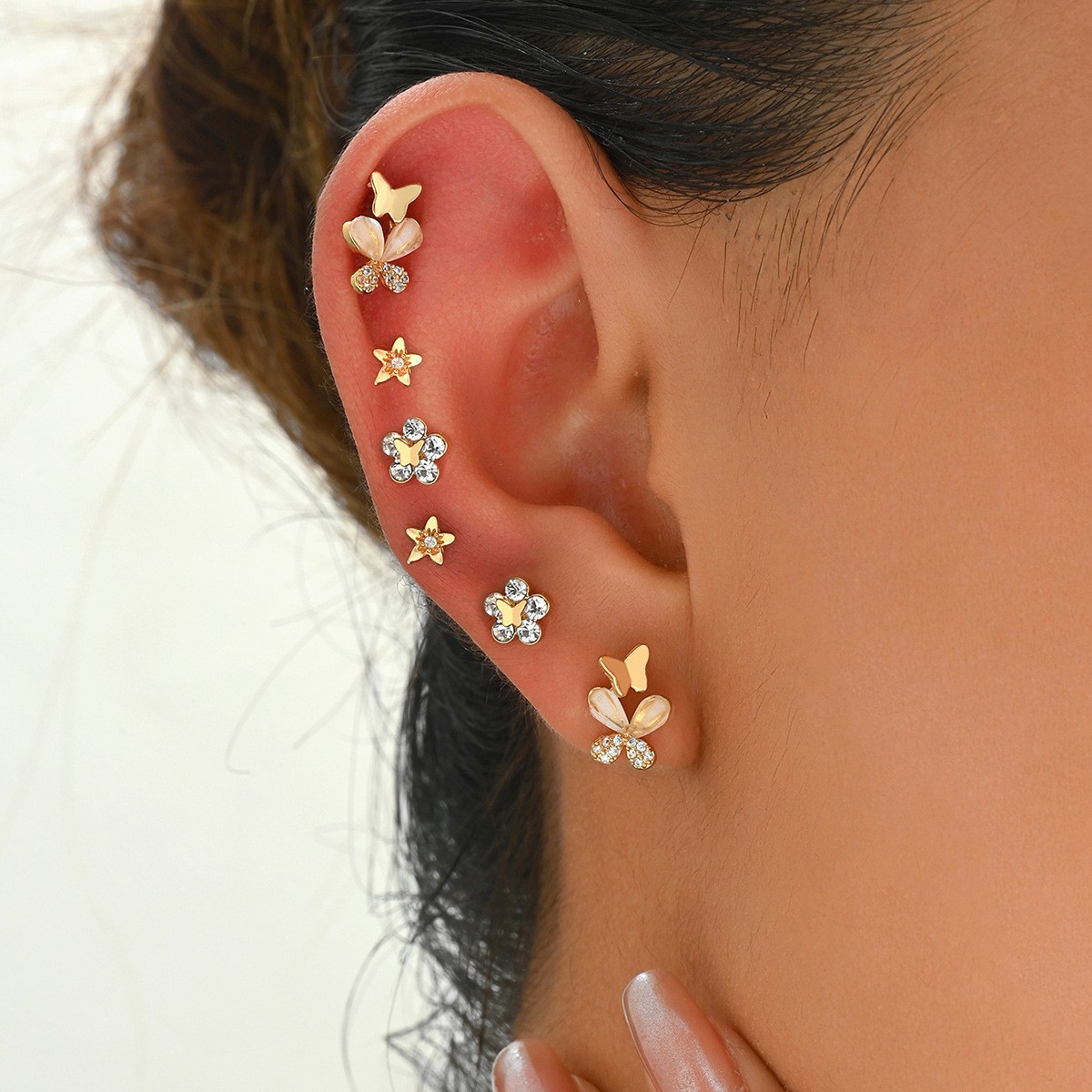 Floral Mini Stud Earring Set