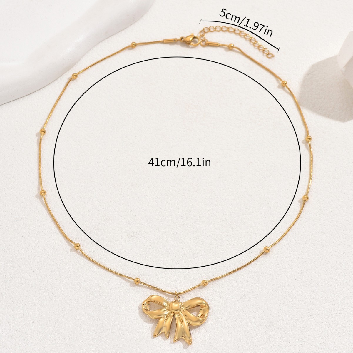 Bow Pendant Necklace