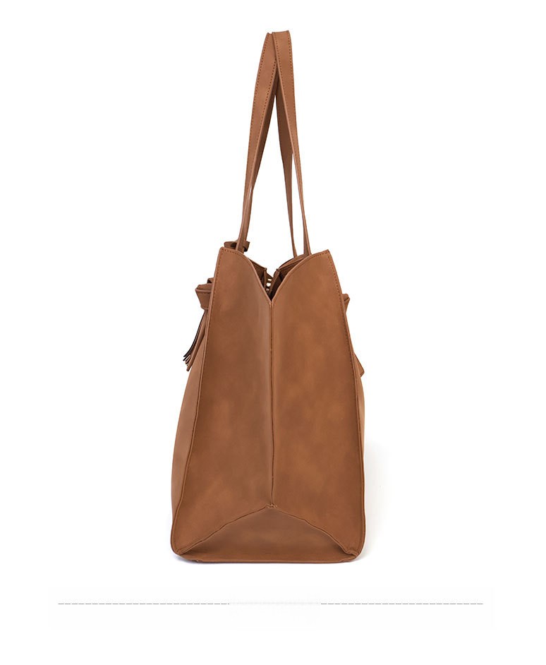 Soft Tassel Carryall Tote