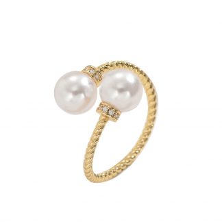 Pearl-Effect Open Ring - alternate view