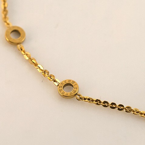 Gold-Tone Barrel Pendant Necklace
