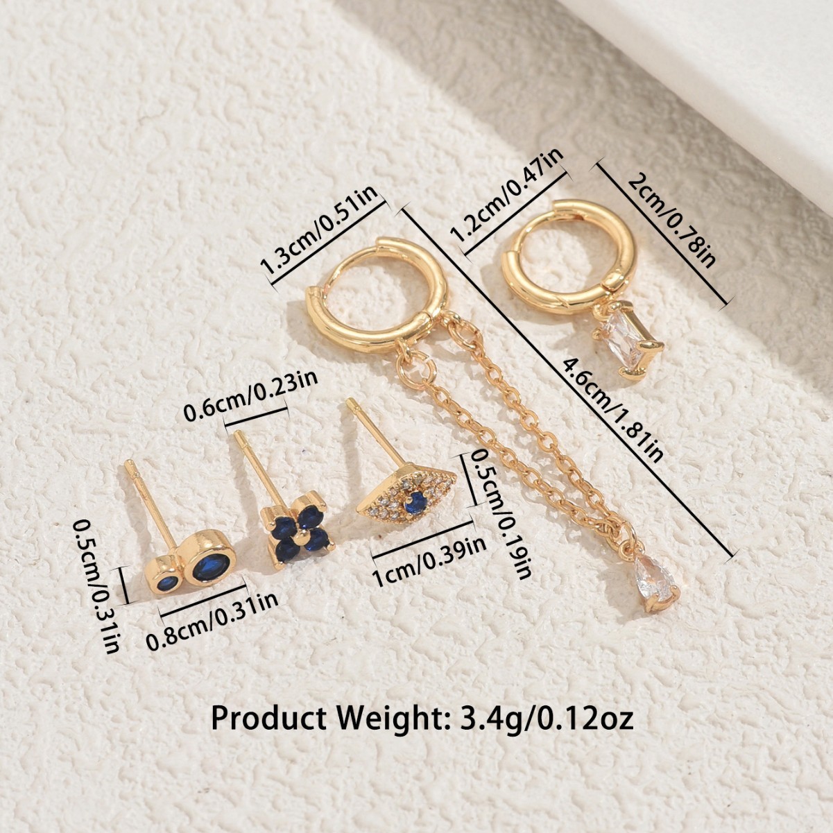 Mixed Shape Ear-Jewelry Set