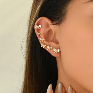 Bow Mini Stud Earring Set